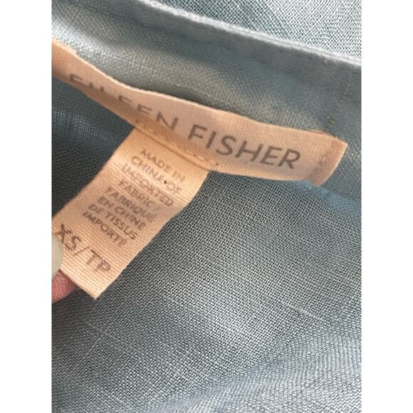 Eileen Fisher Mandarin Collar linen Tunic - Picture 8 of 9